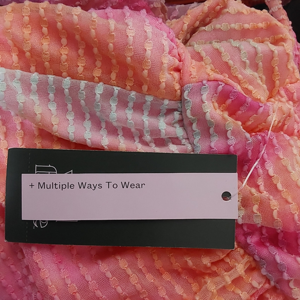 011 - Women's Sleeveless Babydoll Dress pink tie dye | Wild fable | Large - Picture 9 of 13